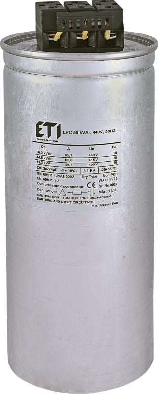 Eti-Polam Kondensator CP LPC 50 kVAr 440V 50Hz (004656767)