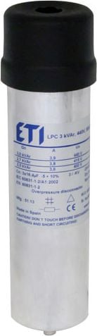 Condensator Eti-Polam LPC 3kVAr 400V 50Hz (004656703)