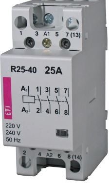 Contactor modular Eti-Polam 25A 230V AC 3NO 1NC R 25-31 230V (002462320)