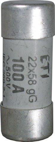 Eti-Polam Siguranță cilindrică 22x58mm 125A gG 400V CH22P cu percutor (006711028)