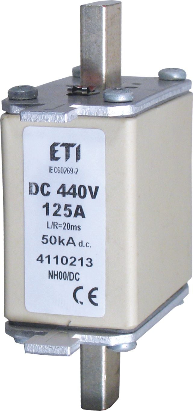 Siguranță Eti-Polam NH00 125A 440V DC WT-00 (004110213)