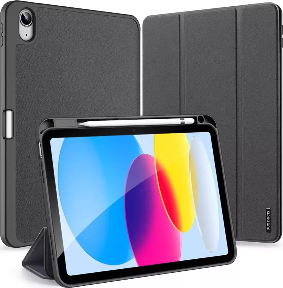 Etui na tablet Dux Ducis Dux Ducis Domo etui iPad 10.9'' 2022 (10 gen.) pokrowiec smart cover podstawka czarne