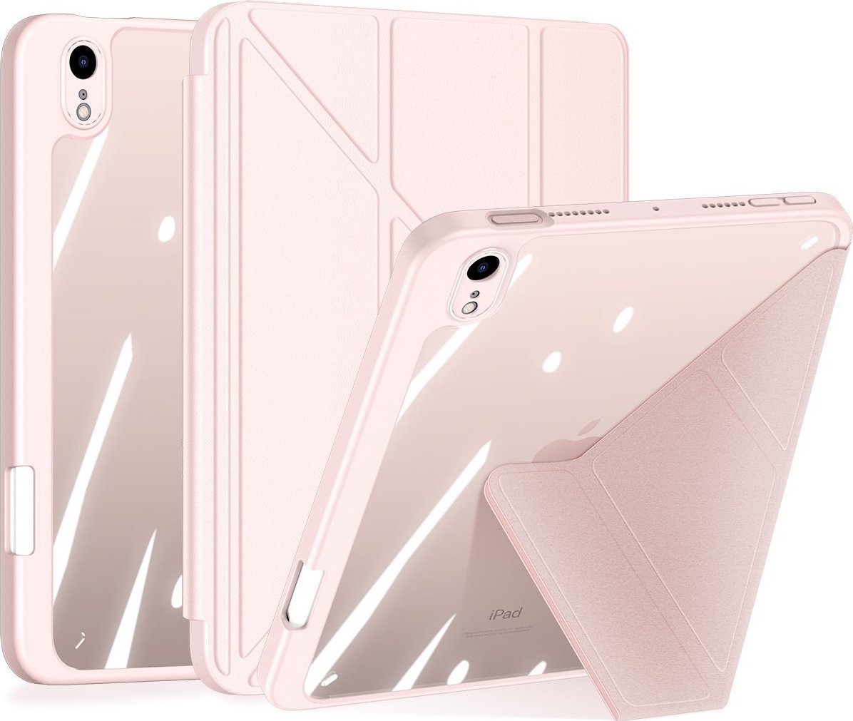 Etui na tablet Dux Ducis Dux Ducis Magi etui do iPad mini 2021 pokrowiec smart cover z podstawką i schowkiem na Apple Pencil różowy