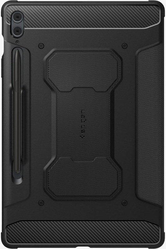 Etui na tablet Spigen Spigen Rugged Armor Pro, black - Samsung Galaxy Tab S9 FE+ 2023