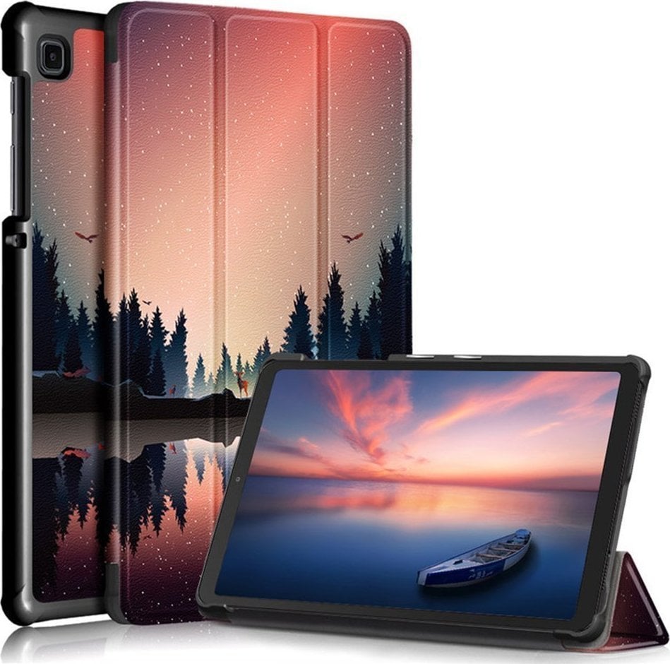 Husă pentru tabletă Strado Graphic Case Husă inteligentă pentru Samsung Galaxy Tab A7 Lite 8.7 T220/T225 (Night Lake) universal