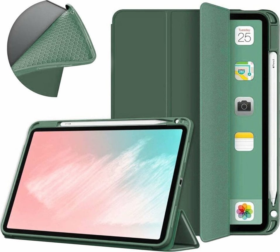 Husă pentru tabletă Strado Smart Pencil Case pentru Apple iPad Air 5 2022 - D. (Verde) Universal