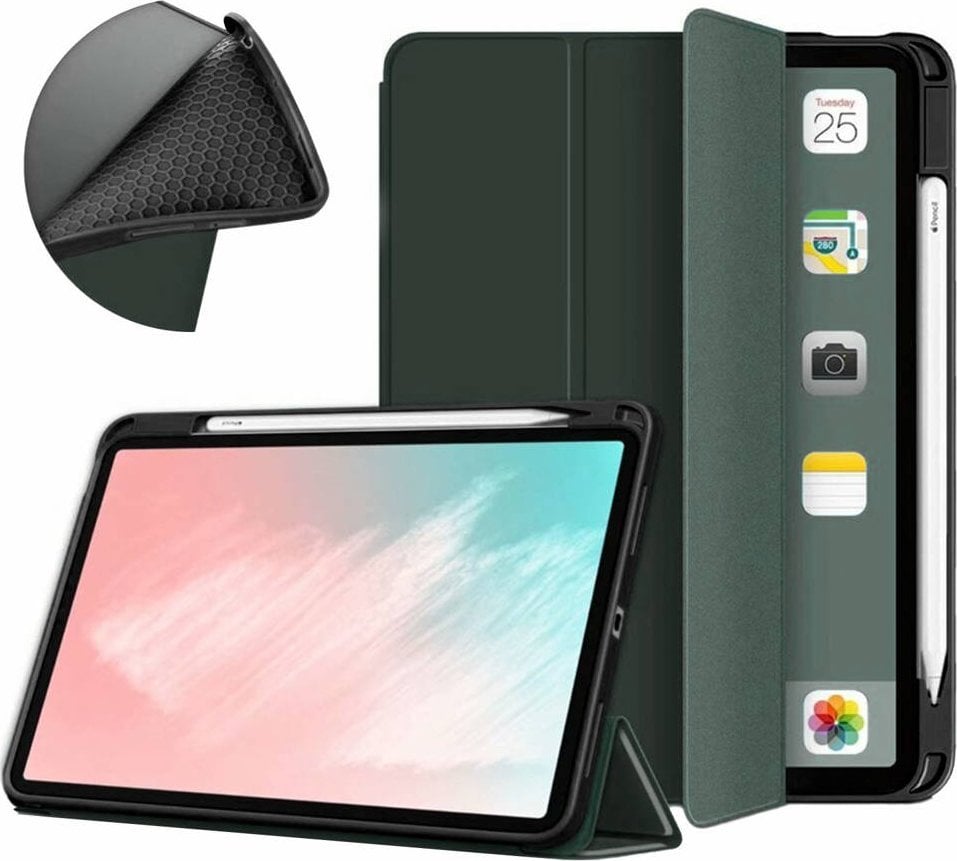 Husă pentru tabletă Strado Smart Pencil Husă TPU pentru Apple iPad 10 2022 (verde)