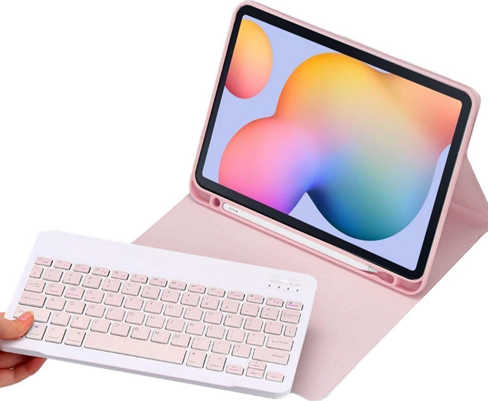 Husa tableta Strado Husa cu tastatura pentru Samsung Galaxy Tab S6 Lite - CFS6L (roz) universal