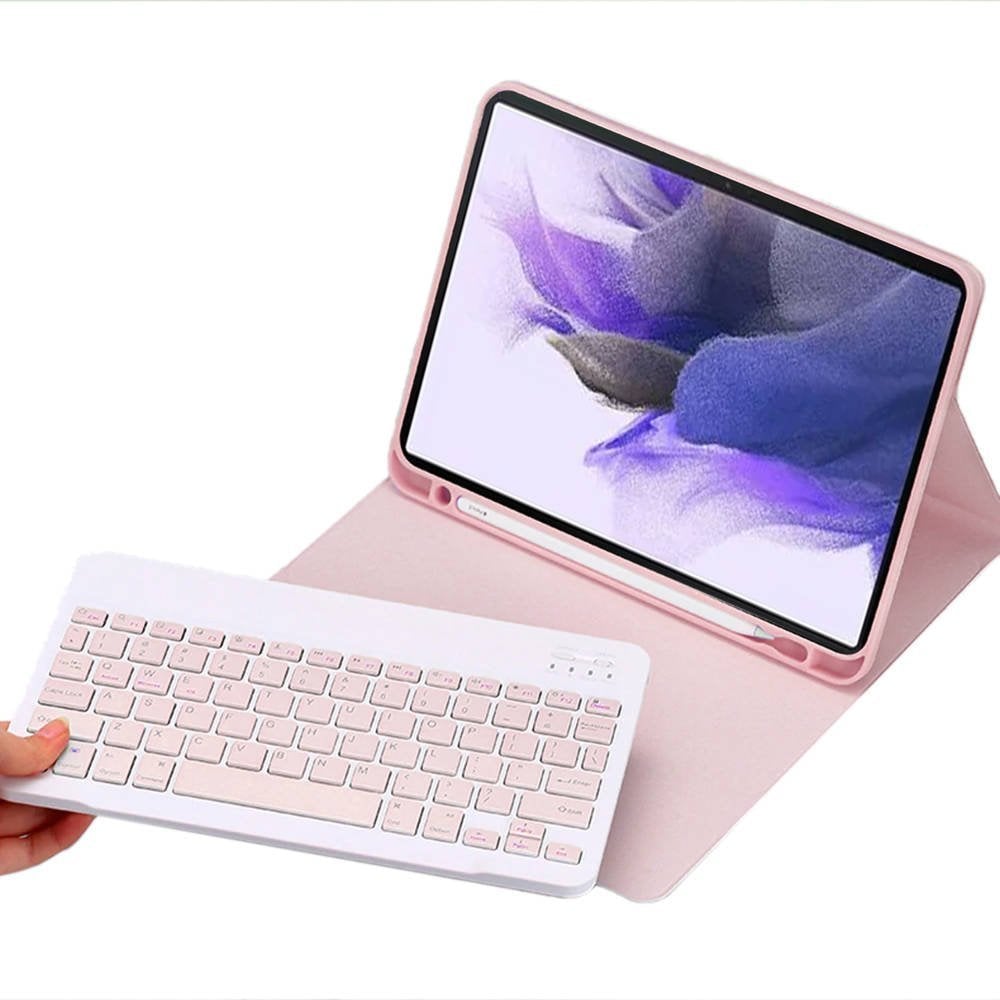 Husă pentru tabletă Husă Strado cu tastatură pentru Samsung Galaxy Tab S7 FE/ S7 Plus - CFS7FE (roz) universal