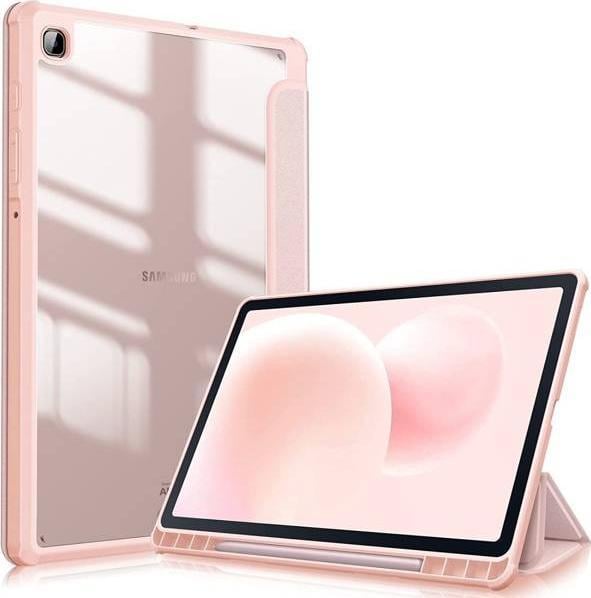 Husa Tech-Protect Smartcase Hybrid compatibila cu Samsung Galaxy Tab S6 Lite 2020/2022 10.4 inch Pink