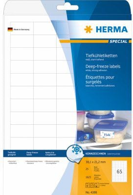 etykiety samoprzylepne mrożone 38,1x21,2 mm (4388)
