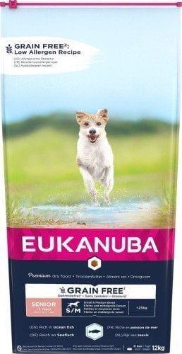 EUKANUBA EUKANUBA Senior câine de pește oceanic fără cereale mici/medii 12KG
