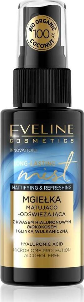 Eveline Eveline Cosmetics Long-Lasting Mist mgiełka matująco-odświeżająca Bio Kokos 50ml