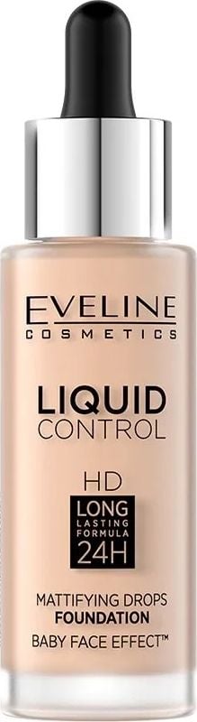 Eveline EVELINE Liquid Control HD PODKŁAD DO TWARZY 001 Porcelain