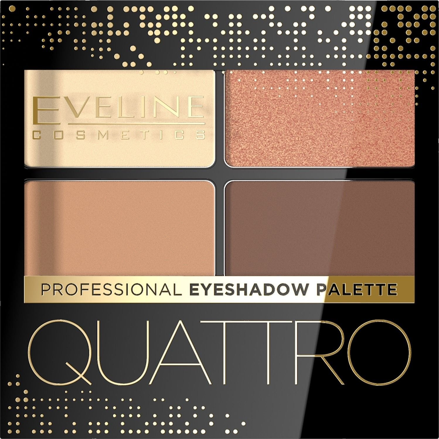 Fard de pleoape, Eveline Cosmetics, Quattro Eyeshadow, nuanta 01