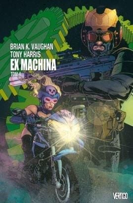 Ex Machina T.4 Ex Machina T.4 înseamnă Ex Machina T.4 în limba română. Aceasta este o serie de benzi desenate creată de Brian K. Vaughan și Tony Harris, care urmărește povestea primului primar super-erou al orașului New York, Mitchell Hundred. În ac