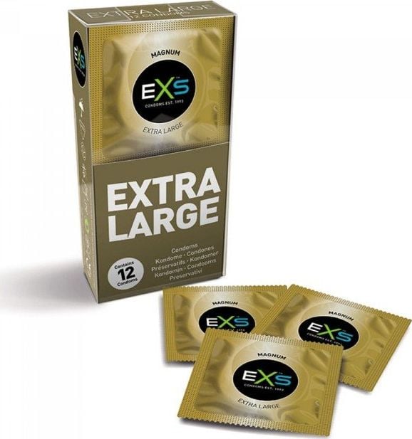 EXS EXS Magnum Extra Large prezerwatywy powiększone XL 12szt.