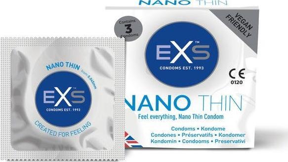 Prezervative EXS EXS Nano Thin ultra-subțiri 3buc.