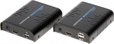 Extender HDMI+ USB over IP Signal 100m, UTP, multicast