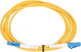 Cablu de retea Extralink, LC, UPC, OM3, Duplex 3.0 mm, 0.5 m, Alb, Galben, Albastru