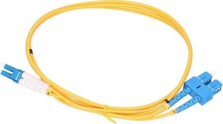 Cablu de retea Extralink, SC, APC, LC, UPC, G.652D, Simplex 3.0 mm, 0.5 m, Multicolor