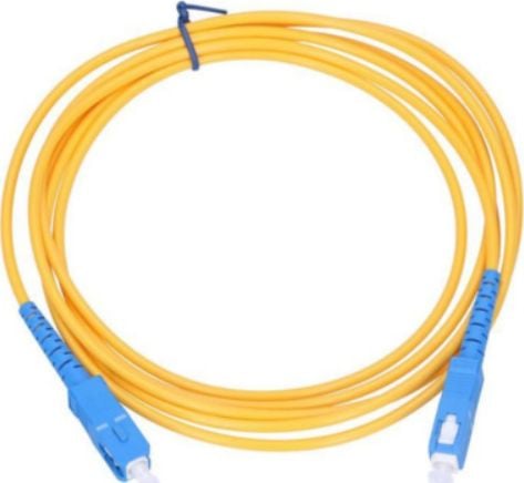 Bucșughiul Extralink - Cablu cu mufă Patchcord EXTRALINK SC/UPC-SC/UPC monomod simplex de 3.0mm, lungime 5 metri.