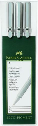 Faber-Castell Ecco Pigment Fineliner 3 buc