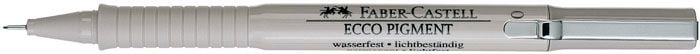 Liner Ecco Pigment Negru, 0.4mm, Faber-Castell