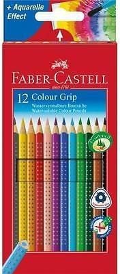 Creioane colorate 12 culori cu grip Faber Castell 112412