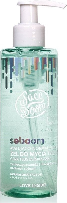Face Boom Face Boom Seboom gel de spălare matifiant și normalizator Reliable Helper 200g
