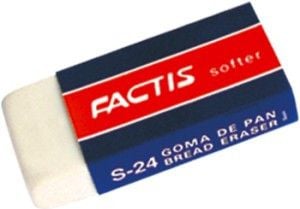 Corectoare si radiere - Factis Eraser S-24 pâine mică, 24 bucăți (160037)