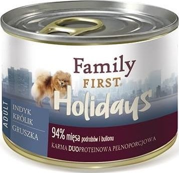 Family First Dog Can, CURCAN/IEPURE/PARE, Rase mici, Duoprotein, 200 g