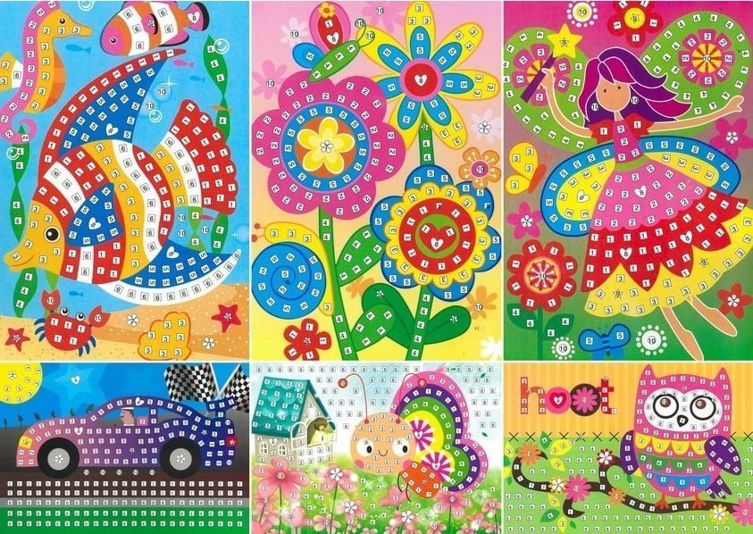 FANDY Foam Mosaic Kids 6buc 01