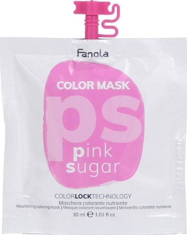 Fanola Color Mask Sugar Pink masca de colorare a parului 30ml