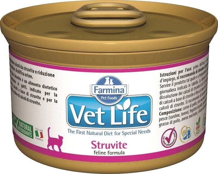 FARMINA CAT VET LIFE STRUVITEpuszka 85g / 12