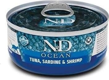 Farmina FARMINA N&D CAT TON OCEAN,SARDINE&CREVI 70g