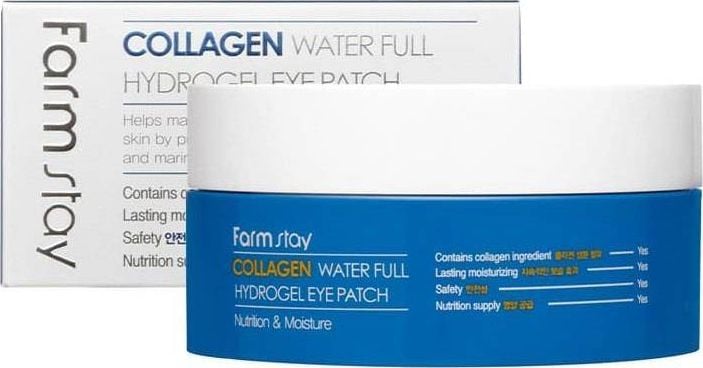 Plasturi pentru ochi cu hidrogel de colagen Farmstay,60 buc, Hidratant