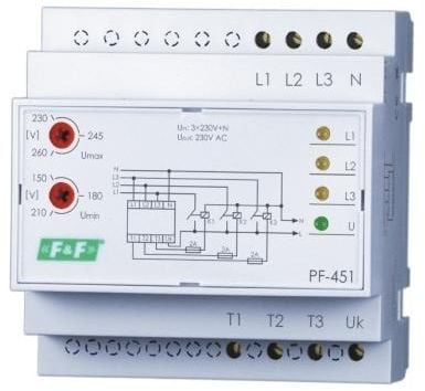 Fazele automate de comutare pentru a coopera cu contactorul (PF-451)