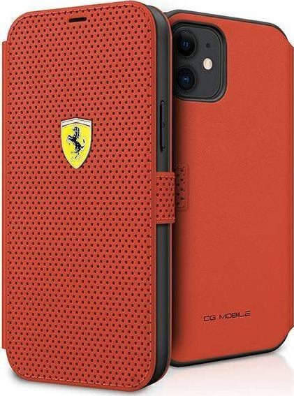 Ferrari FESPEFLBKP12SRE este un model de telefon iPhone 12 mini de 5,4 inch, de culoare rosie, cu un design perforat inspirat de lumea cursele Ferrari. Acest telefon este ideal pentru cei pasionati de masinile sport si ofera performante excelente, as