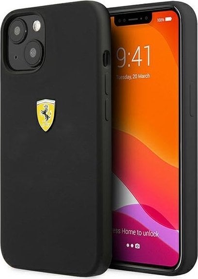 Ferrari Ferrari FESSIHCP13MBK iPhone 13 6,1` czarny/black hardcase Silicone