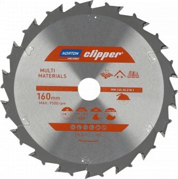 Ferăstrău circular Norton Clipper Clipper Multimaterial 216mmx30mmx24z (70184608130)