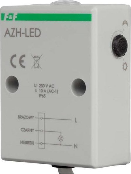 F&F Comutator crepuscular cu un senzor fotosensibil intern pentru pornirea iluminatului LED AZH-LED