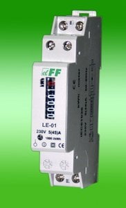 Electricitate metru Faza 1 5 / 230V 45A cu display cilindri LE 01