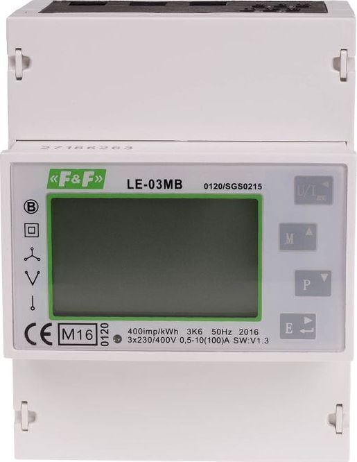 Electricitate metru 3 faze LCD LE-100A 03MB