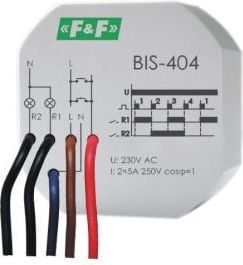 releu de impulsuri secvențiale 5A 230V AC 2Z (BIS-404)