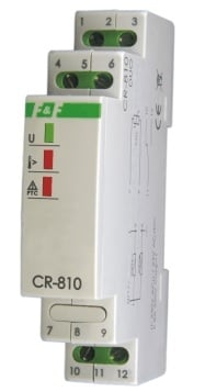 F&F Releu de control al temperaturii rezistență 1 NO 24V AC/DC 230V AC CR-810