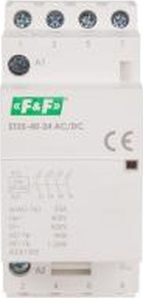 Contacte montate pe șină pentru contactor modular F&amp;F 4xZ 25A 24V DC ST25-40-24V-ACDC