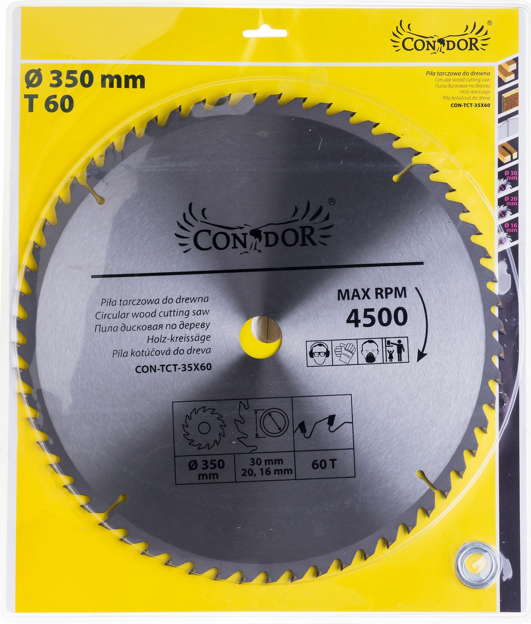 Fierastrau circular Condor CONDOR WIDIOWA 350 x 30 x 60-DENTI CON-TCT-35x60