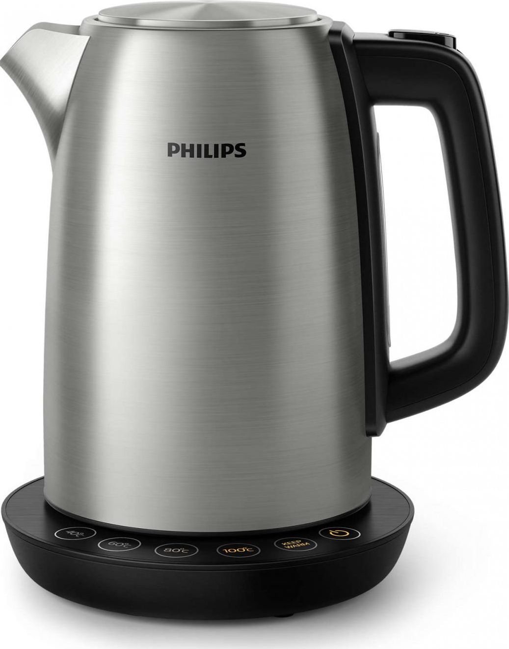 Fierbator Philips HD9359/90, 2200 W, 1.7 L, control temperatura, Negru