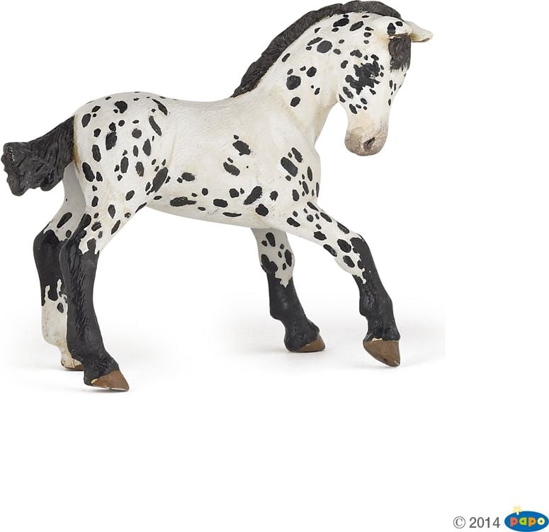 Figura Russell Negru Appaloosa Papo Mânz (51540)